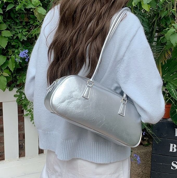 Leather Bag Shoulder Plain Faux