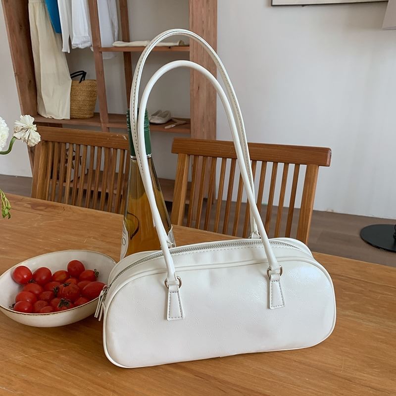 Leather Bag Shoulder Plain Faux