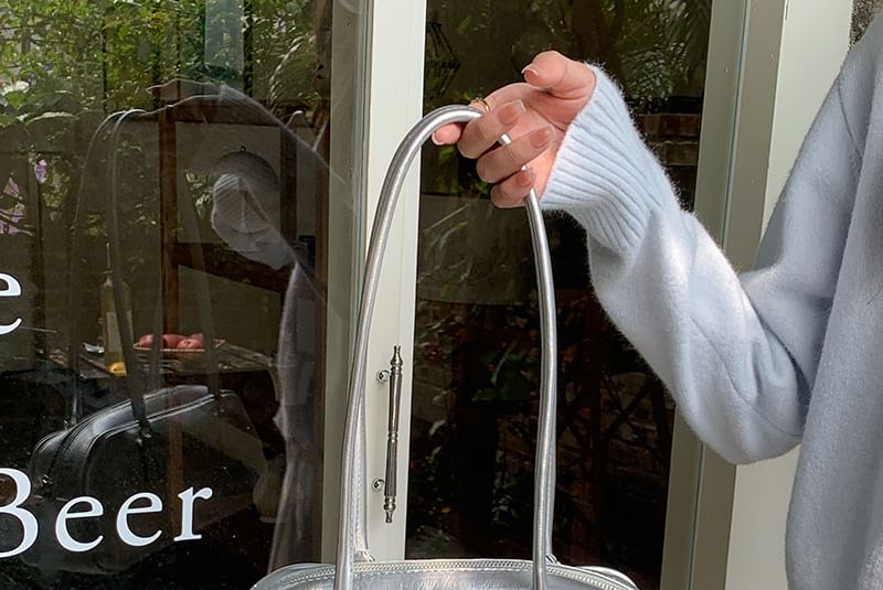 Leather Bag Shoulder Plain Faux