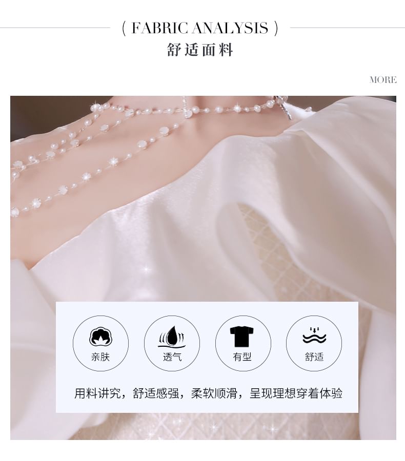 Gown Mermaid Beaded Short-Sleeve Trim Sequin Evening Ruffle