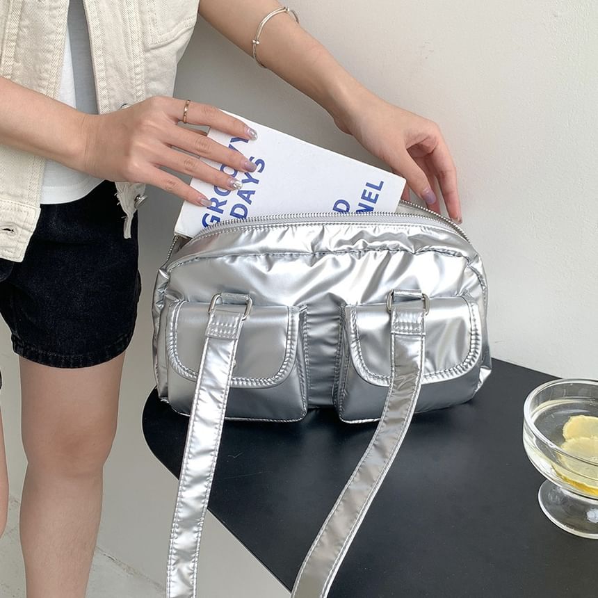 Plain Bag Tote Multi-Pocket