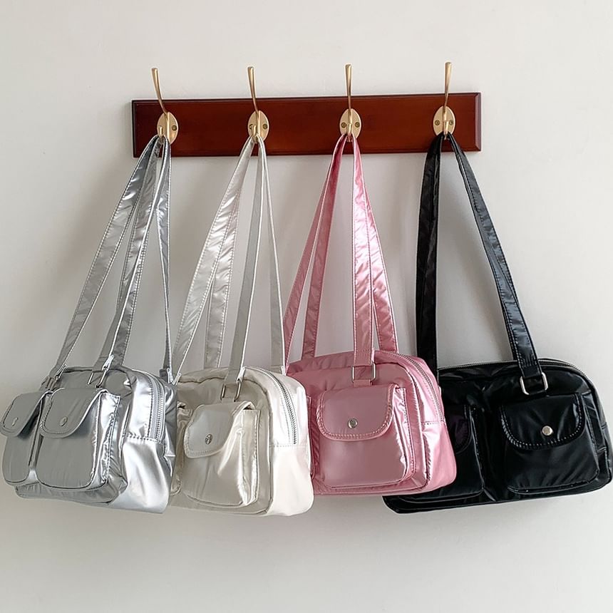 Plain Bag Tote Multi-Pocket