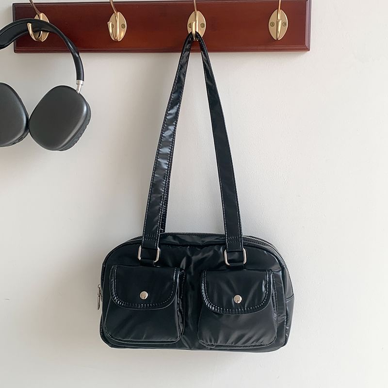 Plain Bag Tote Multi-Pocket