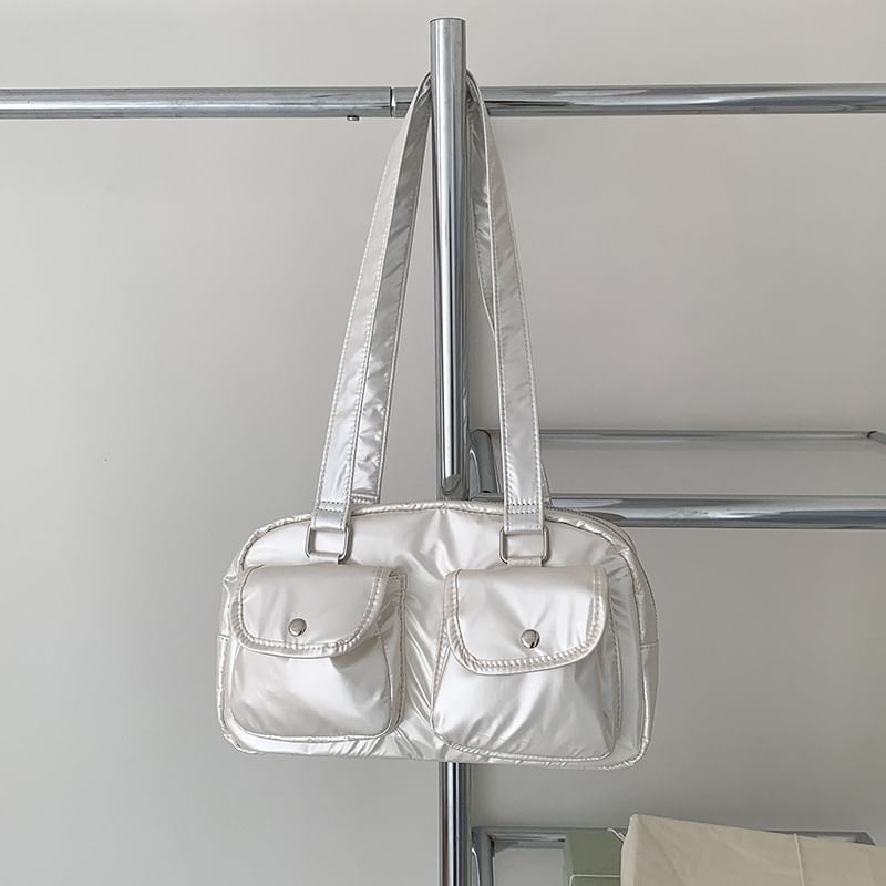 Plain Bag Tote Multi-Pocket