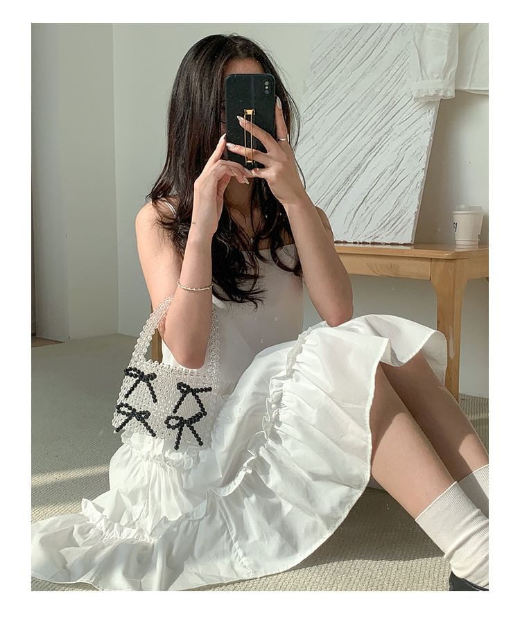 Handbag Accent Beaded Bow