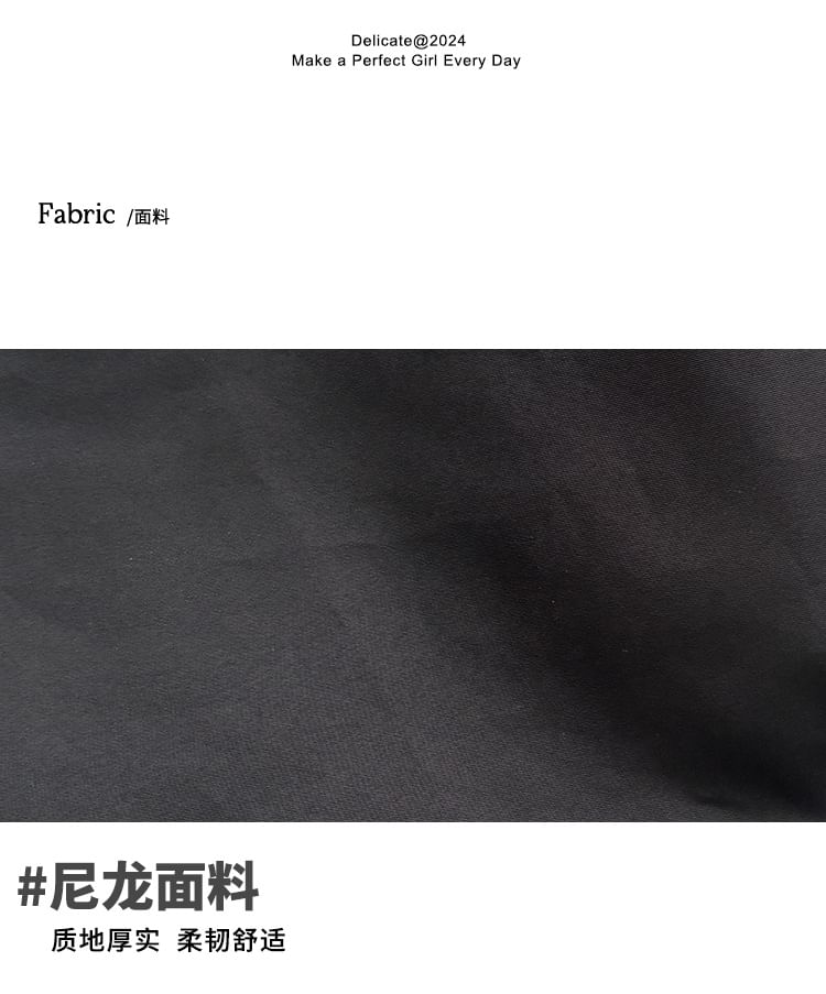 Nylon Flap Bow Backpack Plain