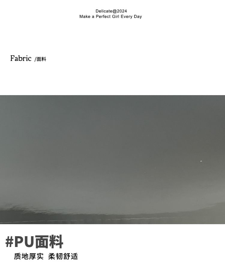 Bag Accent Patent Shoulder Bow Leather Plain