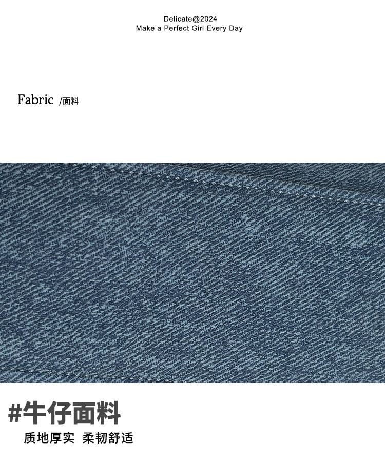 Set: Bowler + Charm Denim Bag