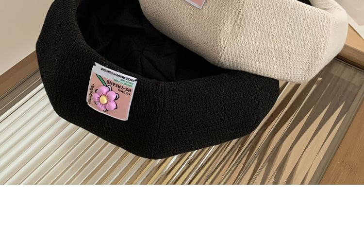Applique Beret Flower