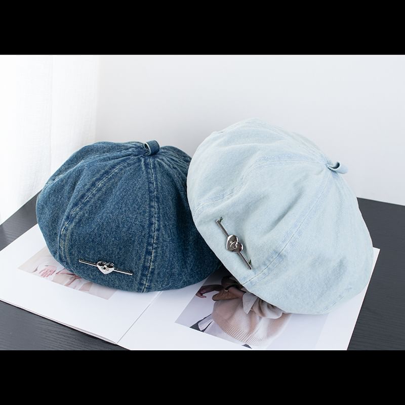 Denim Beret Washed