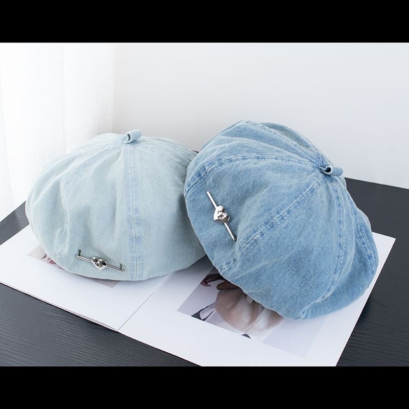 Denim Beret Washed