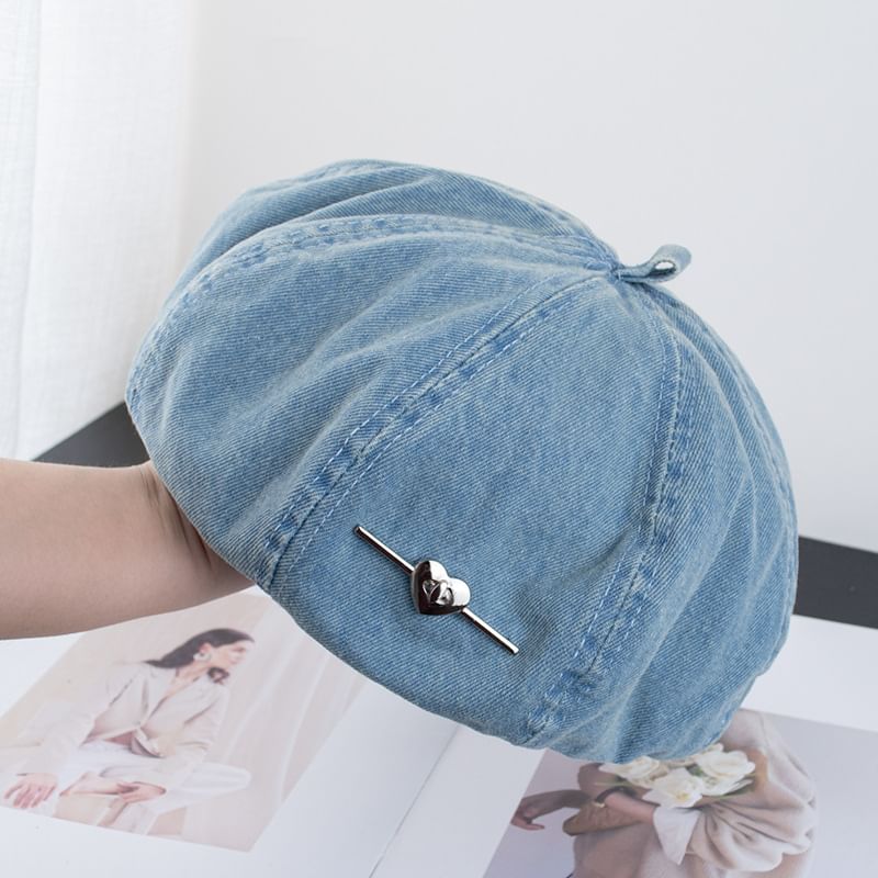 Denim Beret Washed