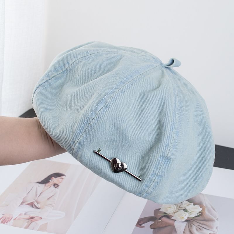 Denim Beret Washed