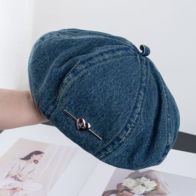 Denim Beret Washed