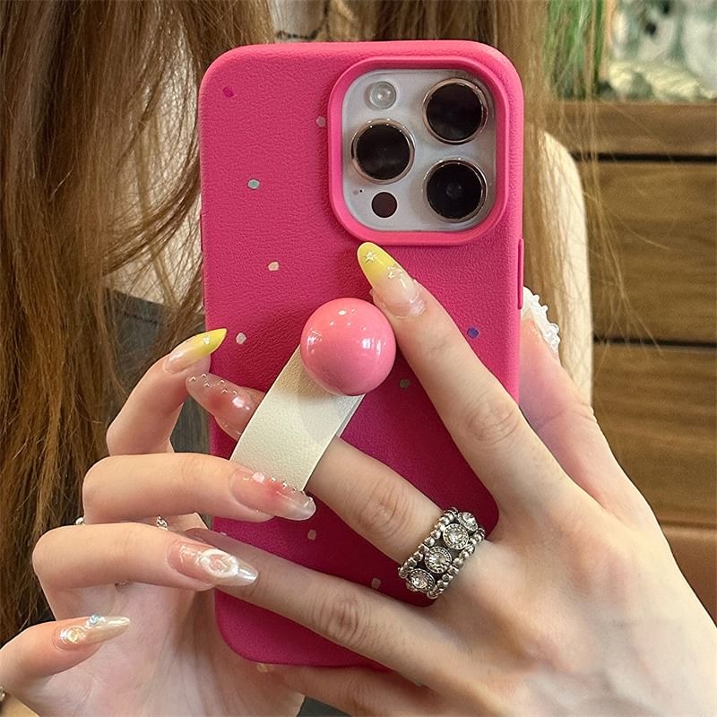 Strap Finger Dotted Case Phone