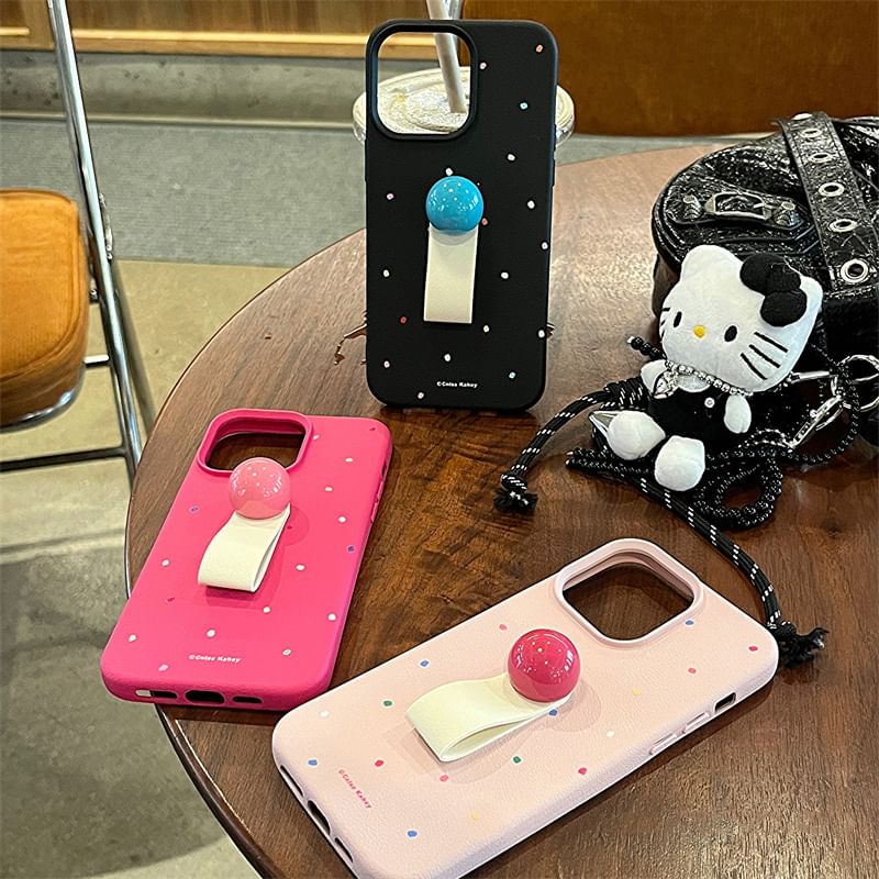 Strap Finger Dotted Case Phone
