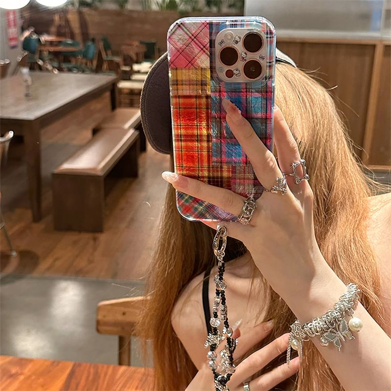 Holographic Phone Plaid Case