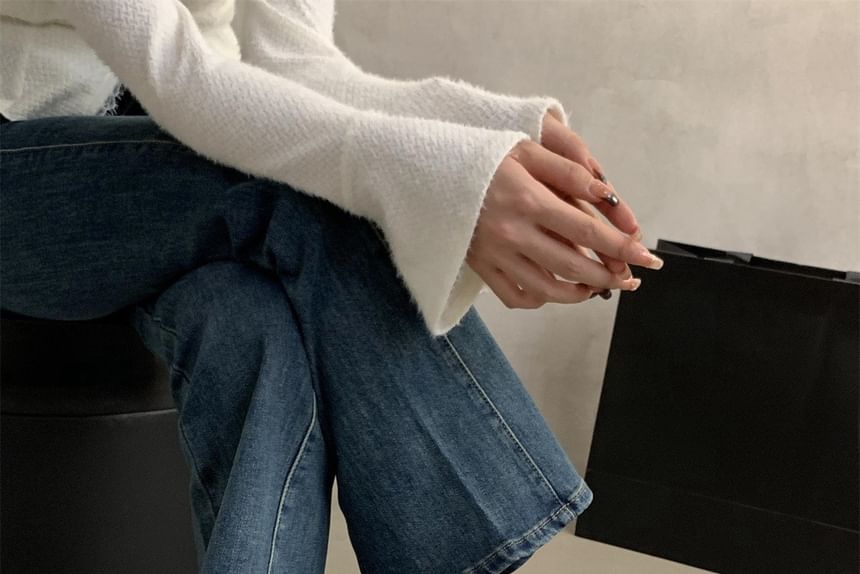 Jane Square-Toe Shoes Chunky Mary Heel