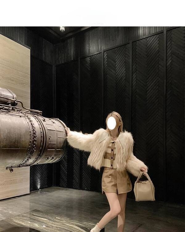 Square-Toe Buckled Heel Short Chunky Boots