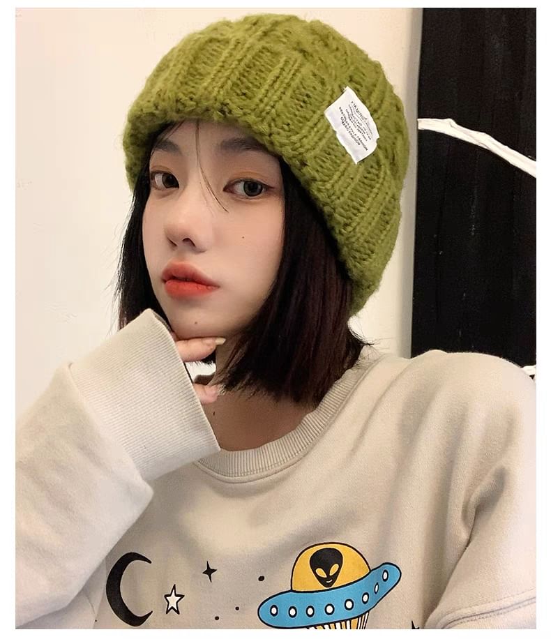 Ear Hat Plain Fluffy