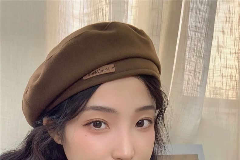Wool Beret Blend Plain