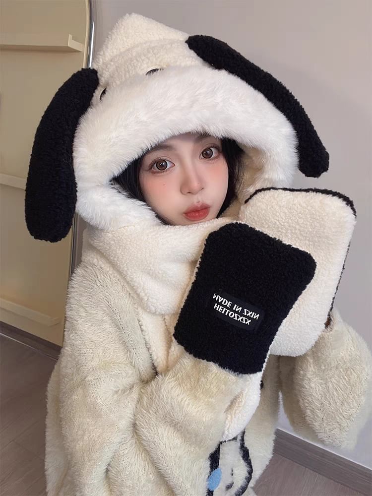 Dog Ear Scarf Hooded