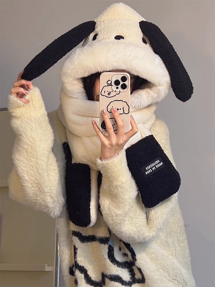 Dog Ear Scarf Hooded