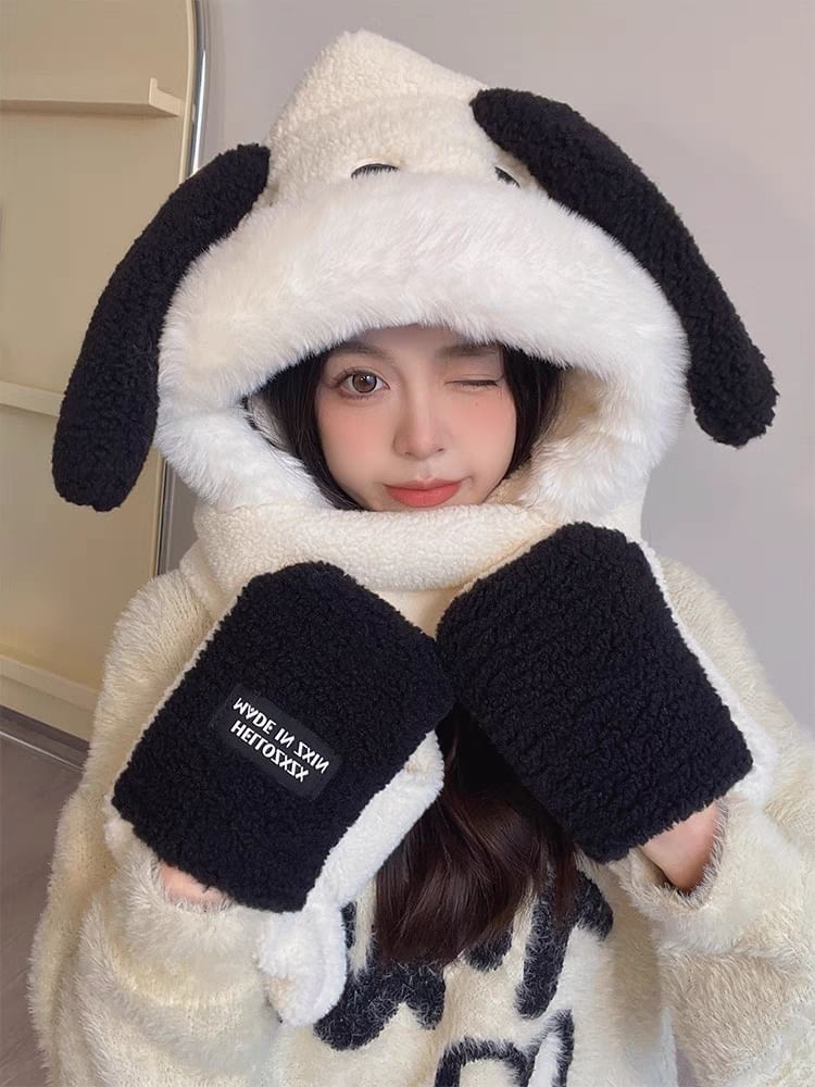 Dog Ear Scarf Hooded