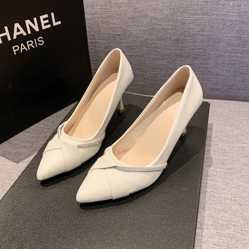 High Pumps Rhinestone Heel