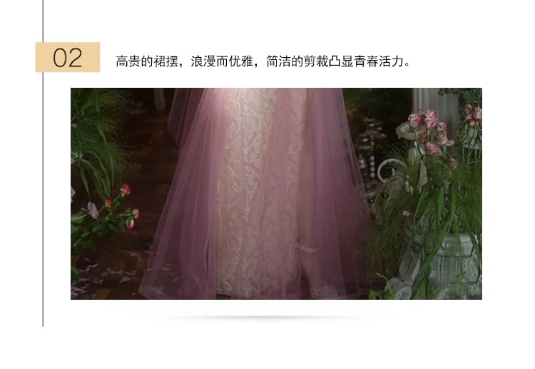 Gown A-Line Evening Bow Off-Shoulder