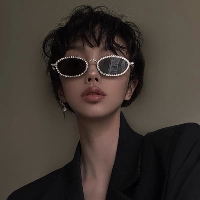 Rhinestone Cat Sunglasses Eye