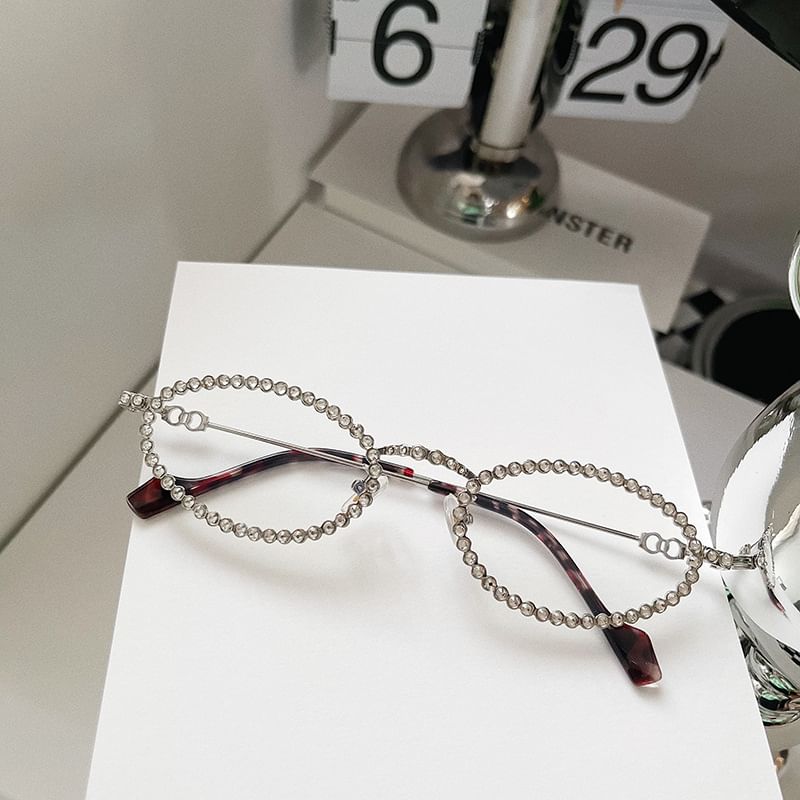 Rhinestone Cat Sunglasses Eye