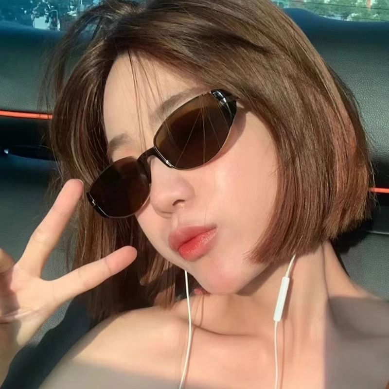 Shield Flat Lens Sunglasses