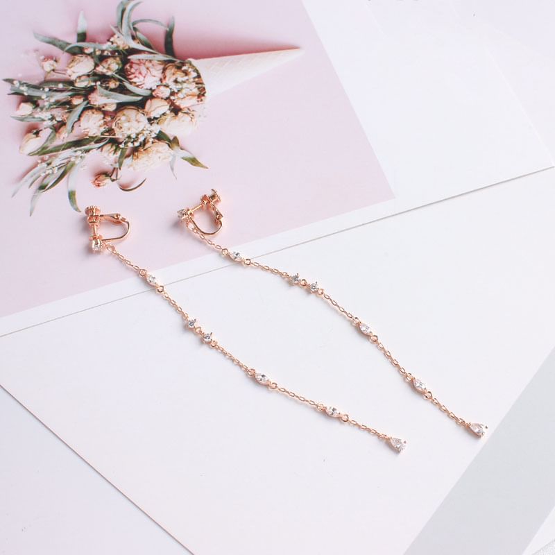 Earring Threader Alloy Rhinestone