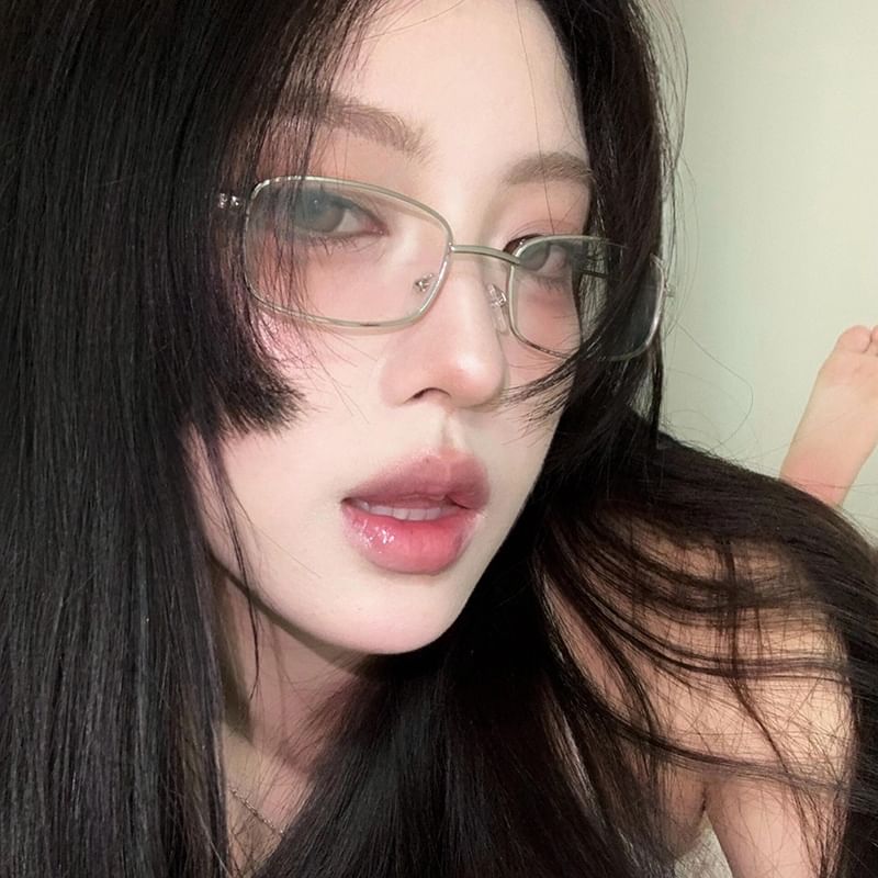 Frame Metal Blue Eyeglasses Light Blocking