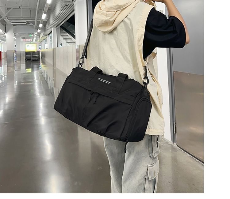 Nylon Lettering Bag Duffel