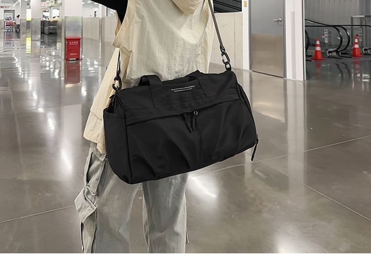 Nylon Lettering Bag Duffel