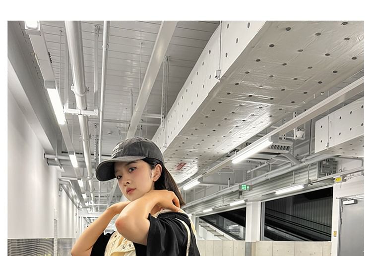 Nylon Lettering Bag Duffel