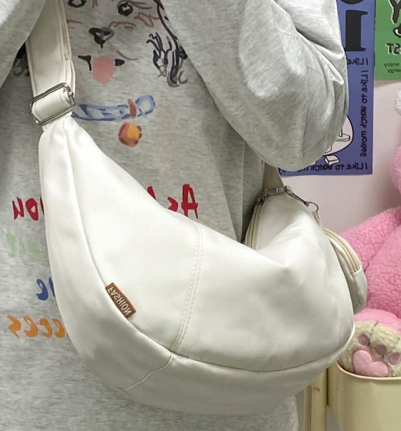 Zipper Purse With Crossbody Pouch Coin Plain