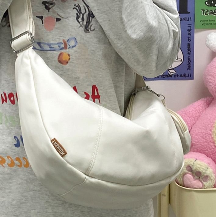 Zipper Purse With Crossbody Pouch Coin Plain
