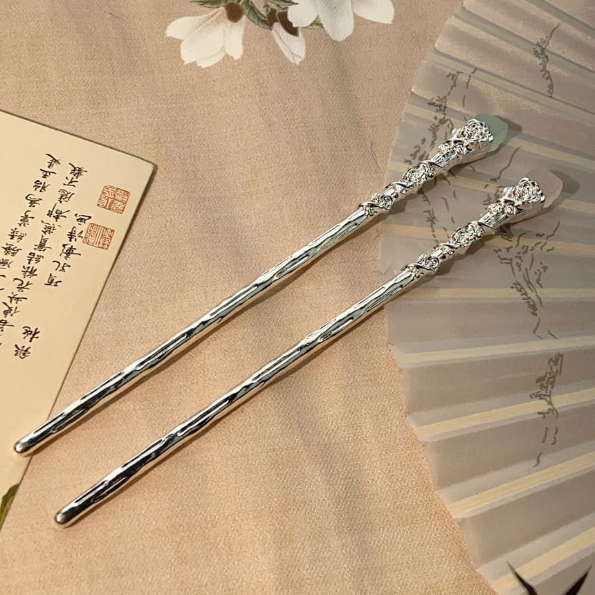 Hair Stick Faux Alloy Irregular Gemstone