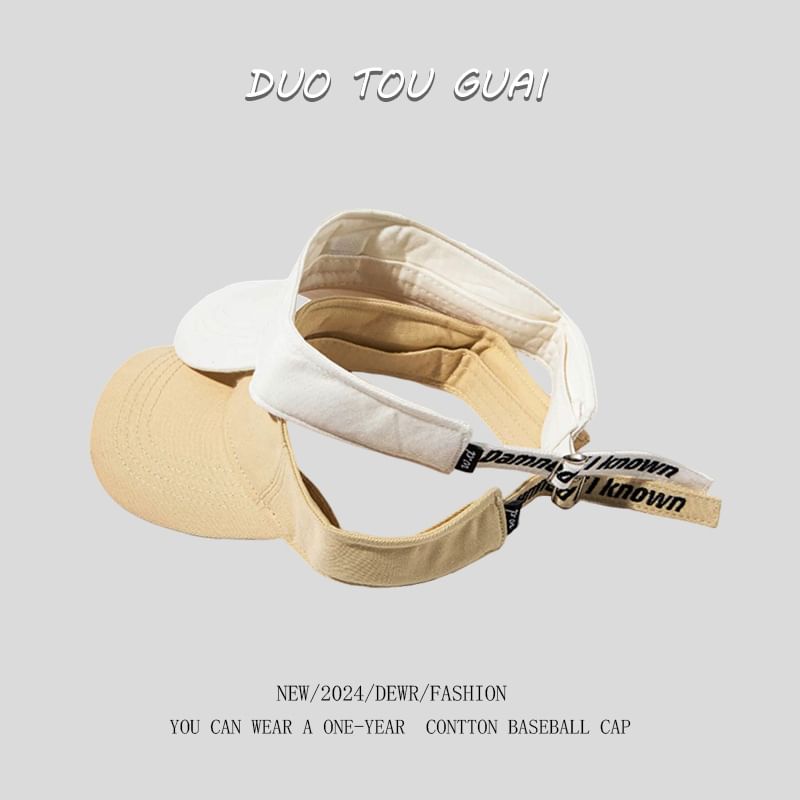 Sun Embroidered Visor Letter