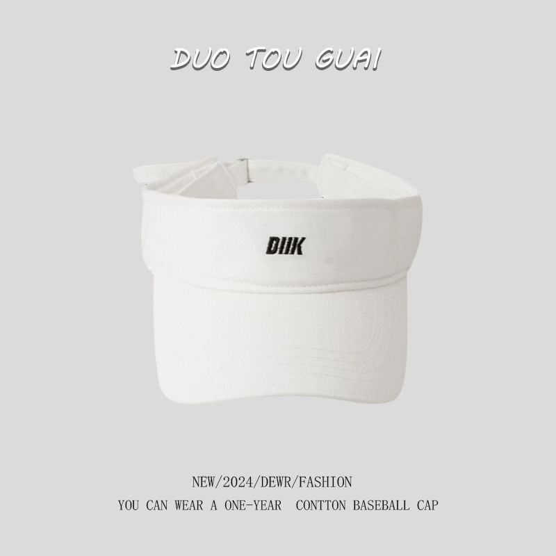 Sun Embroidered Visor Letter