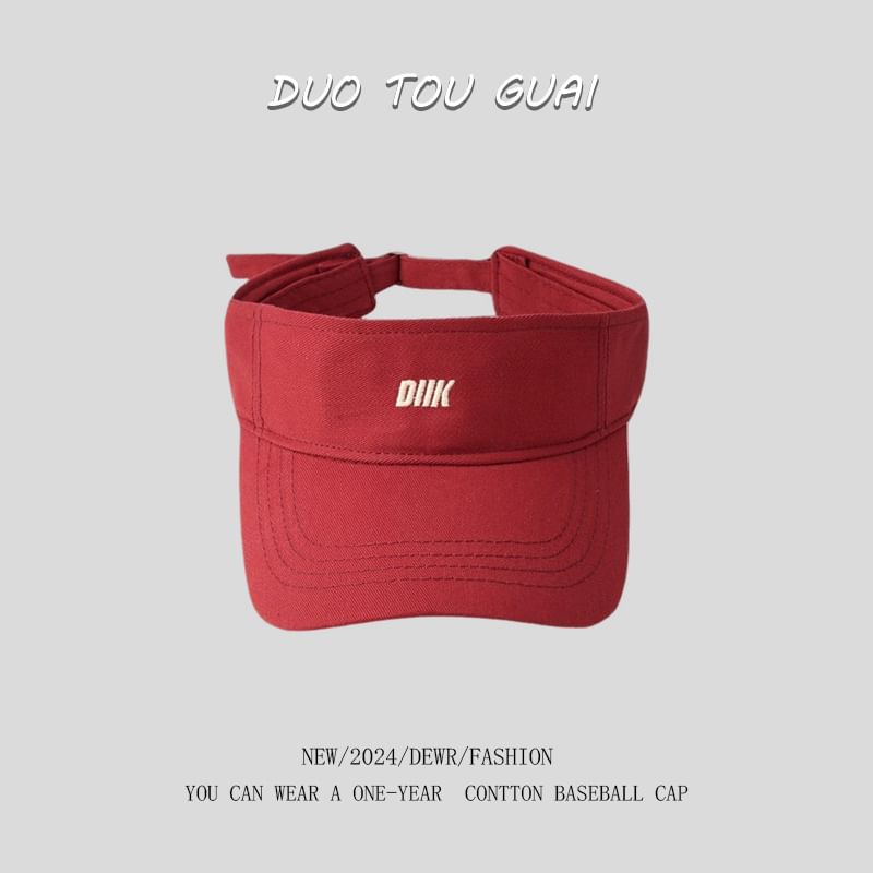 Sun Embroidered Visor Letter