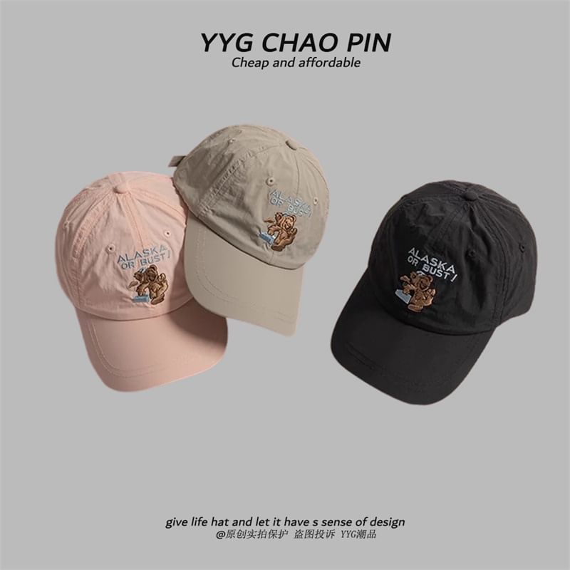 Cap Bear Baseball Embroidered