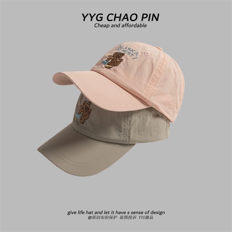 Cap Bear Baseball Embroidered