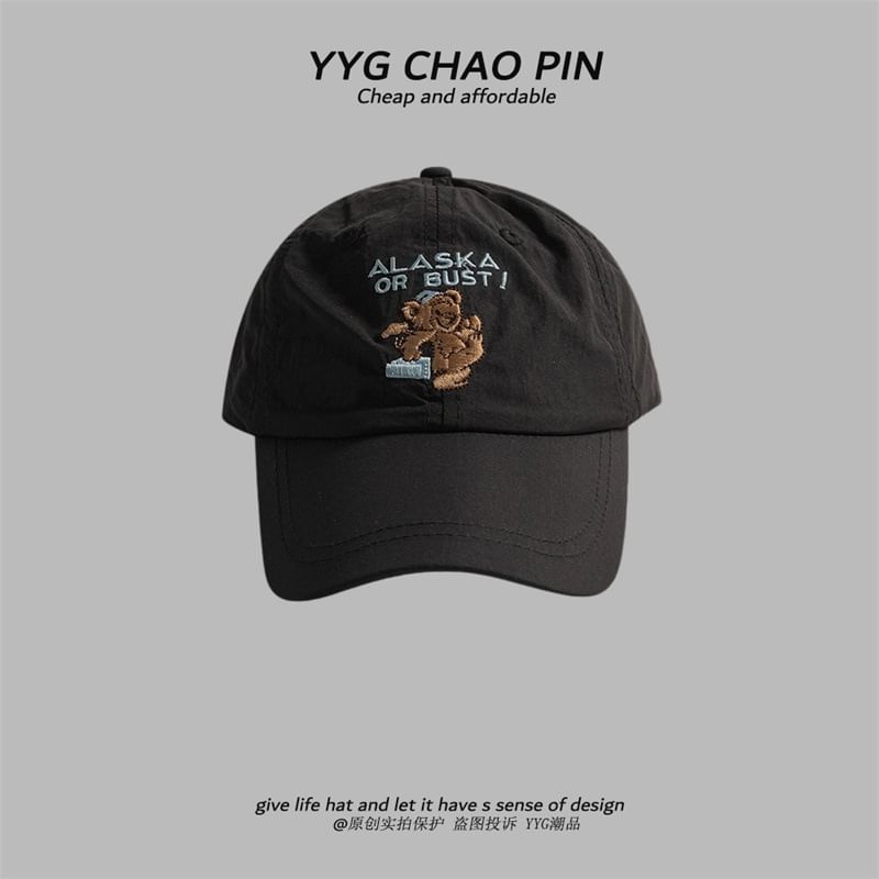 Cap Bear Baseball Embroidered