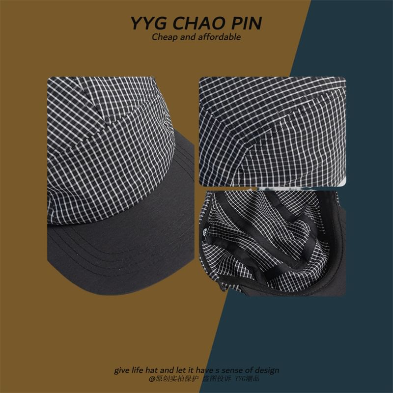 Plaid Baseball Cap