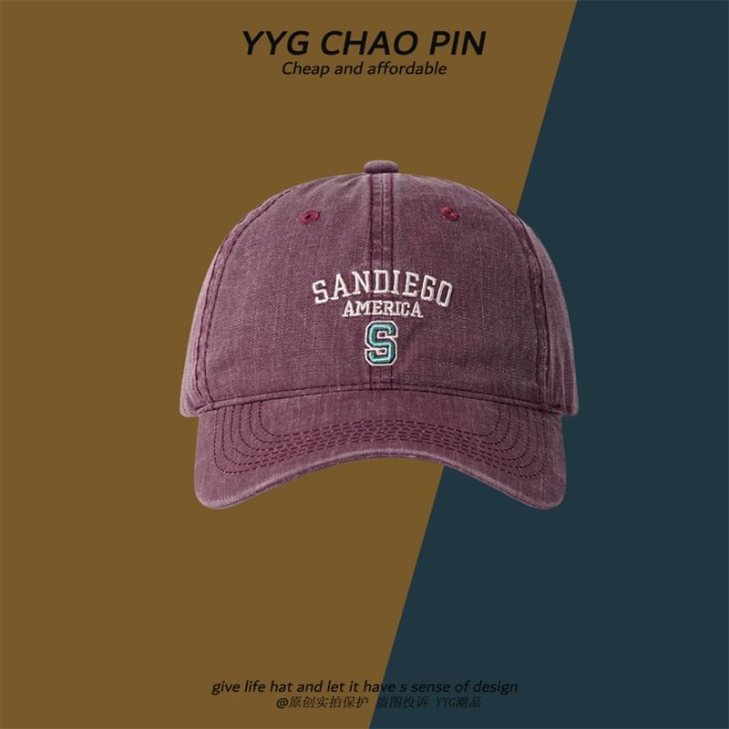 Cap Embroidered Baseball Letter