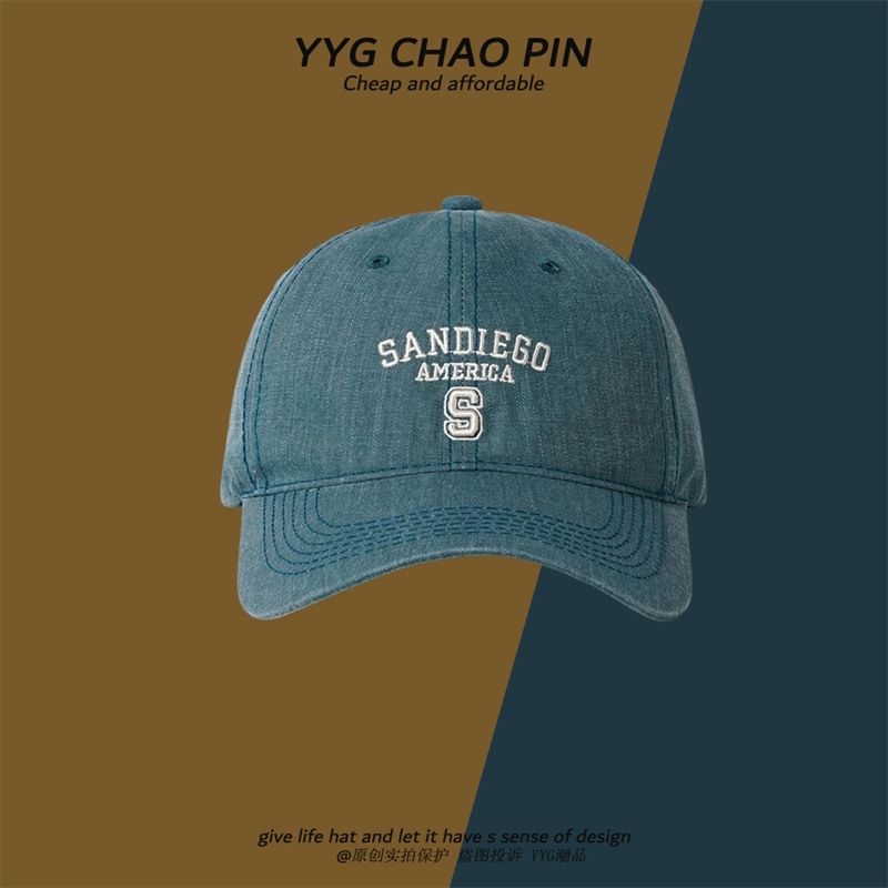 Cap Embroidered Baseball Letter